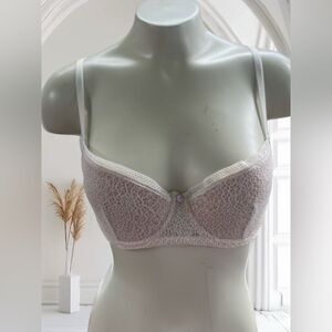 Addiction White & Nude Underwire Bra
